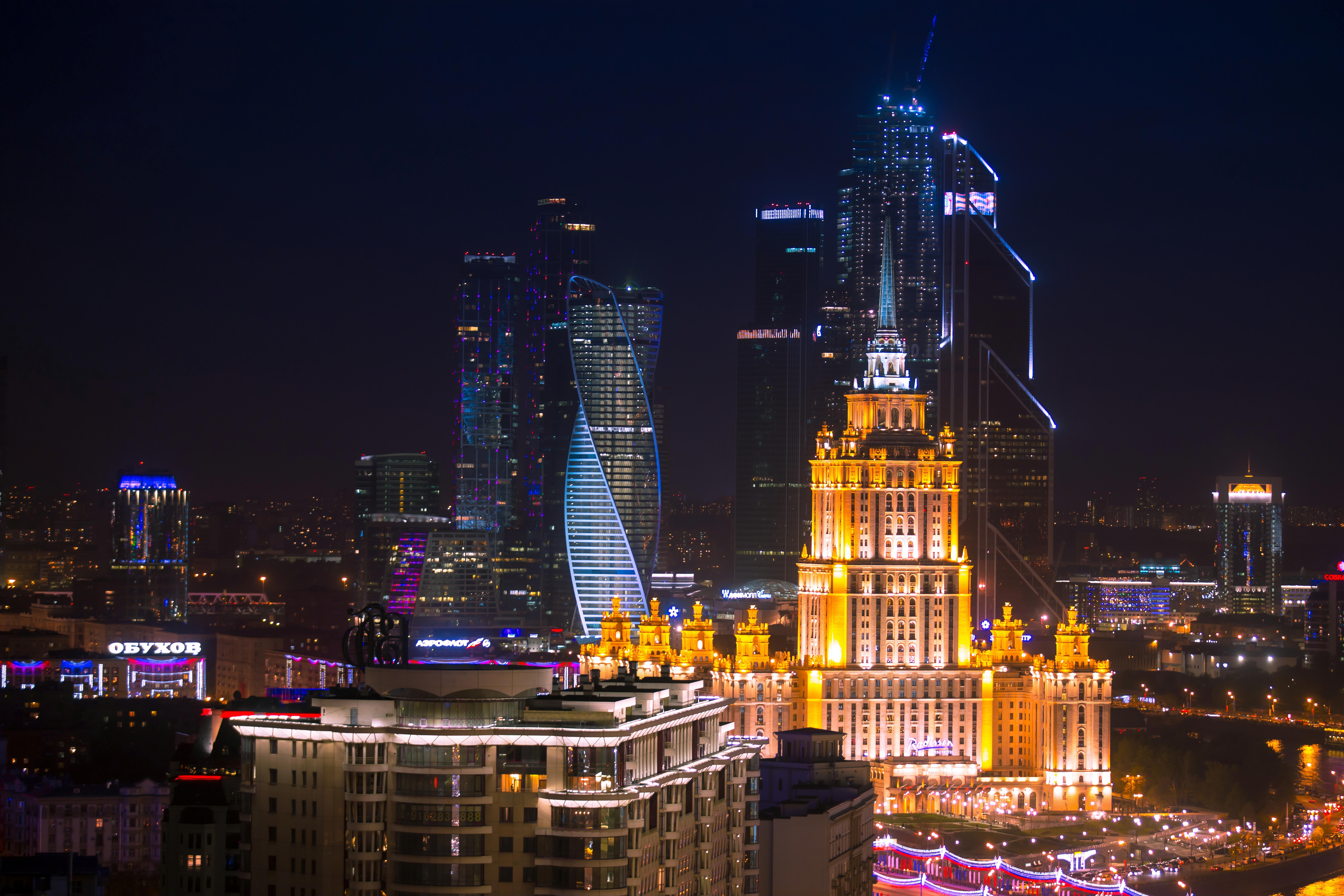 Фотографии Ночной Москвы